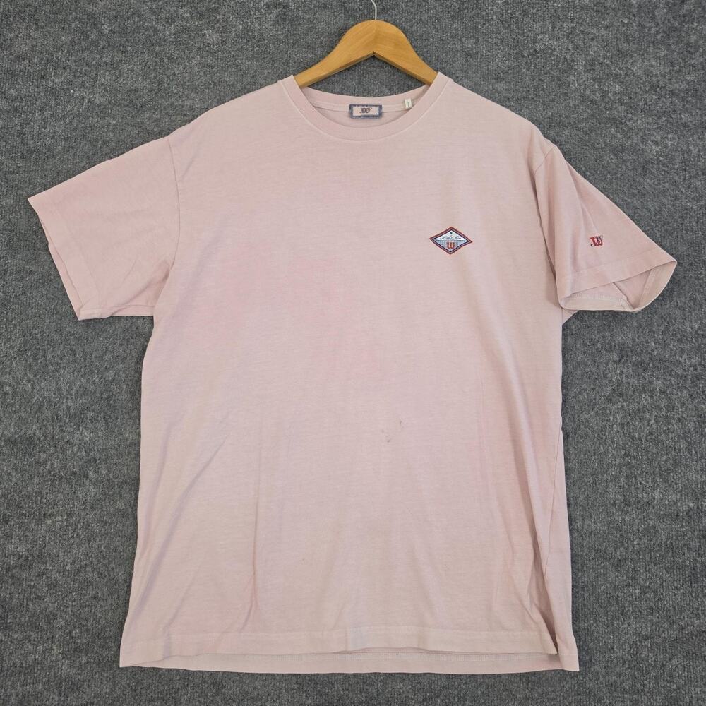 Kith x Wilson Shirt Mens Large Serve Tee Racquet Crew Pink Tennis Casual Street